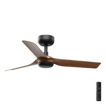 FARO 33823 - Plafonski ventilator MINI PUNT S braon/crna prečnik 90 cm + daljinski upravljač