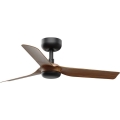 FARO 33823WT - Plafonski ventilator MINI PUNT S braon/crna prečnik 90 cm Wi-Fi Tuya + daljinski upravljač