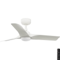 FARO 33824-1TW - LED prigušiva stropni ventilator HEY S LED/10W/230V 2700/3000/4000K bela prečnika 90 cm + daljinski upravljač