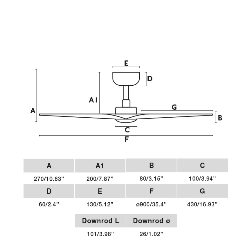 FARO 33824-1TW - LED prigušiva stropni ventilator HEY S LED/10W/230V 2700/4000/6000K bela, prečnik 90 cm + daljinski upravljač