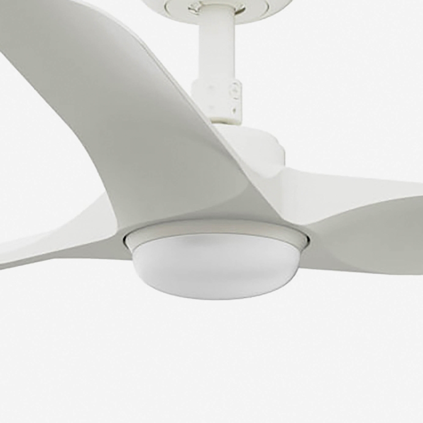 FARO 33824WT-1TW - LED prigušiva plafonski ventilator HEY S LED/10W/230V 2700/4000/6000K bela, prečnik 90 cm Wi-Fi Tuya + daljinski upravljač