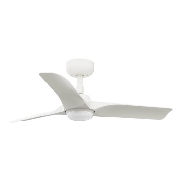 FARO 33824WT1S - LED prigušiva plafonski ventilator HEY S LED/10W/230V 2700/3000/4000K prečnik 90 cm bela Wi-Fi Tuya + daljinski upravljač