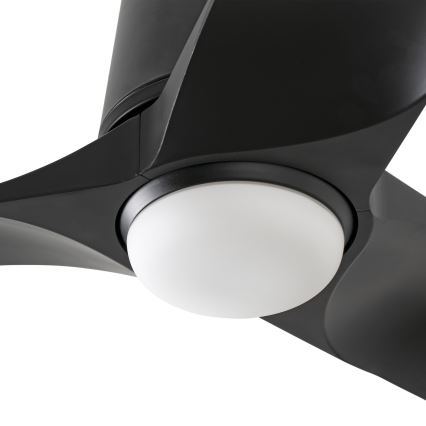 FARO 33827-1TW - LED prigušiva stropni ventilator HEY TUB S LED/10W/230V 2700/4000/6000K crna, prečnik 90 cm + sa daljinskim upravljačem