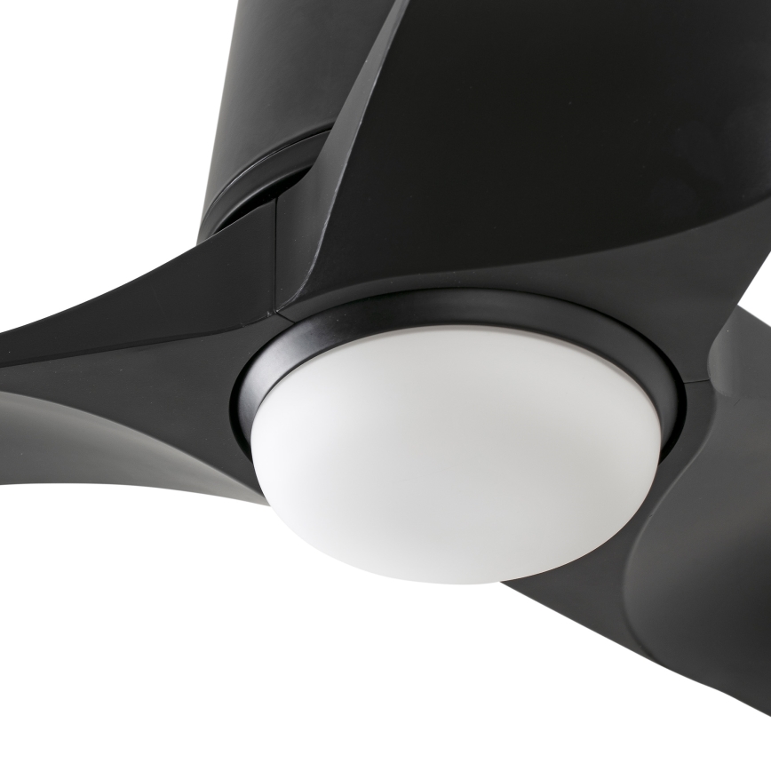 FARO 33827WT-1TW - LED prigušiva stropni ventilator HEY TUB sa LED/10W/230V 2700/4000/6000K crna, prečnik 90 cm, Wi‑Fi Tuya + daljinski upravljač