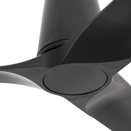FARO 33827WT - Plafonski ventilator HEY TUB S, crne boje, prečnik 90 cm, Wi‑Fi Tuya + daljinski upravljač