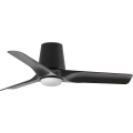 FARO 33827WT1S - LED prigušiva plafonski ventilator HEY TUB S LED/10W/230V 2700/3000/4000K prečnika 90 cm, crne boje, Wi-Fi Tuya + daljinsko upravljanje