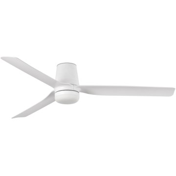 FARO 33828WT-1TW - LED prigušiva plafonski ventilator PUNT TUB M LED/18W/230V 3000/4200/6500K bela, prečnik 132 cm Wi-Fi Tuya + daljinski upravljač