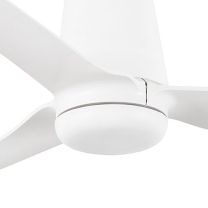 FARO 33828WT - Plafonski ventilator PUNT TUB M, beli, prečnik 132 cm, Wi‑Fi Tuya, sa daljinskim upravljačem