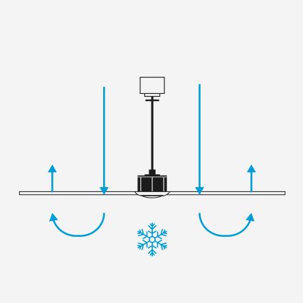 FARO 33829WT-1TW - LED prigušiva stropni ventilator PUNT TUB M LED/18W/230V 3000/4200/6500K smeđa/bela prečnik 132 cm Wi-Fi Tuya + daljinski upravljač