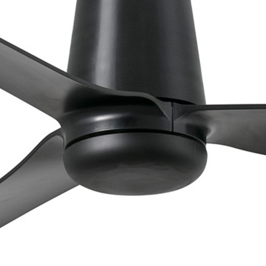 FARO 33830 - plafonski ventilator PUNT TUB M, crne boje, prečnik 130 cm + daljinski upravljač