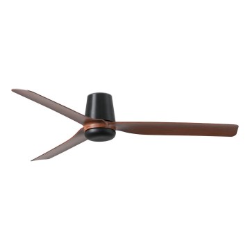 FARO 33831 - Plafonski ventilator PUNT TUB M, braon/crna, prečnik 130 cm + daljinski upravljač