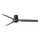 FARO 33831 - Plafonski ventilator PUNT TUB M, braon/crna, prečnik 130 cm + daljinski upravljač