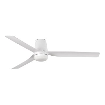 FARO 33832-1TW - LED prigušiva stropni ventilator MINI PUNT TUB sa LED/10W/230V 2700/3000/4000K prečnik 90 cm bela + daljinski upravljač