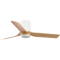 FARO 33833 - Plafonski ventilator MINI PUNT TUB S braon/bela, prečnik 90 cm + daljinski upravljač