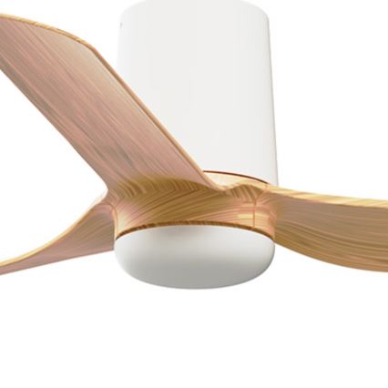 FARO 33833 - Plafonski ventilator MINI PUNT TUB S braon/bela, prečnik 90 cm + daljinski upravljač