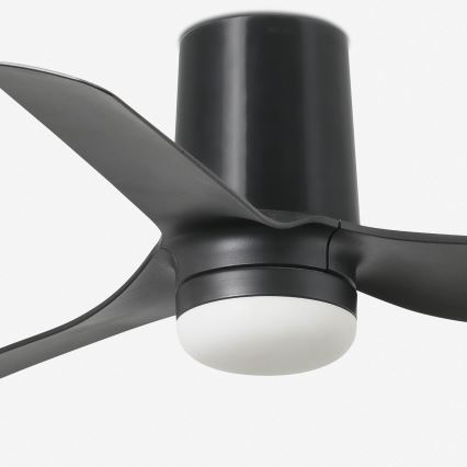 FARO 33834-1TW - LED prigušiva plafonski ventilator MINI PUNT TUB sa LED/10W/230V, 2700/3000/4000K, prečnik 90 cm, crna + daljinski upravljač