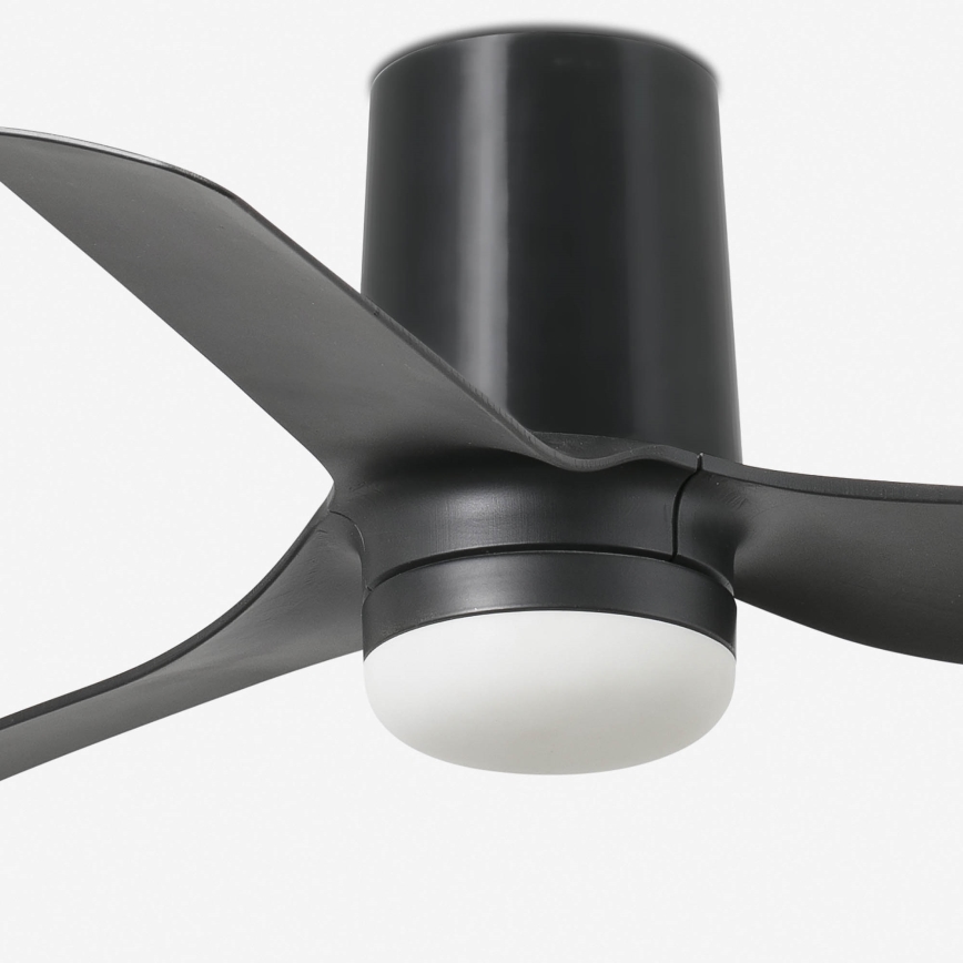 FARO 33834-1TW - LED prigušiva plafonski ventilator MINI PUNT TUB sa LED/10W/230V, 2700/3000/4000K, prečnik 90 cm, crna + daljinski upravljač