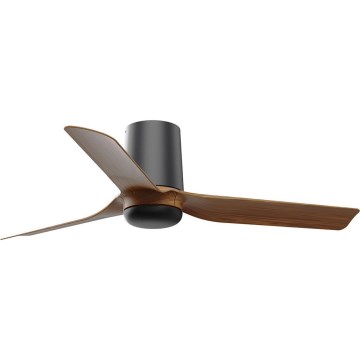 FARO 33835 - Plafonski ventilator MINI PUNT TUB S braon/crna, prečnik 90 cm + sa daljinskim upravljačem