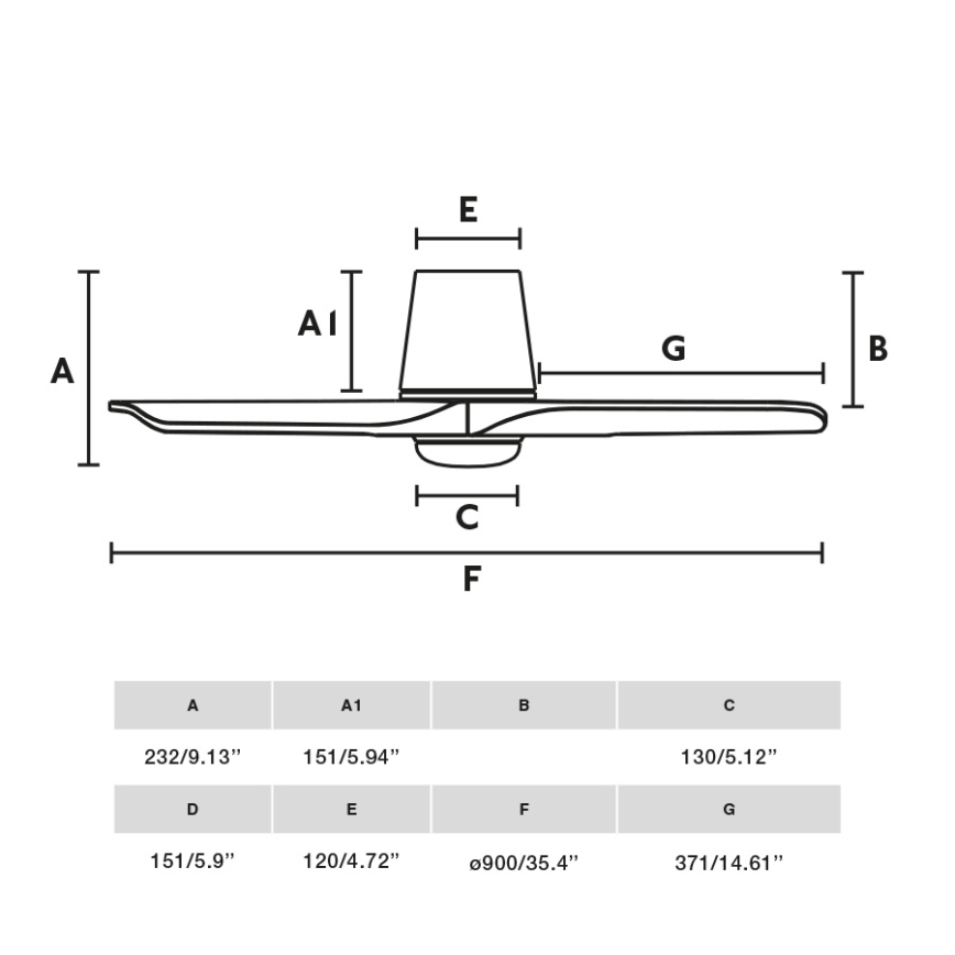 FARO 33837-1TW - LED prigušiva stropni ventilator HEYWOOD TUB S LED/10W/230V 2700/4000/6000K borovina/crna prečnik 90 cm + daljinski upravljač