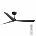 FARO 34100 - plafonski ventilator MILOS crne boje + daljinski upravljač