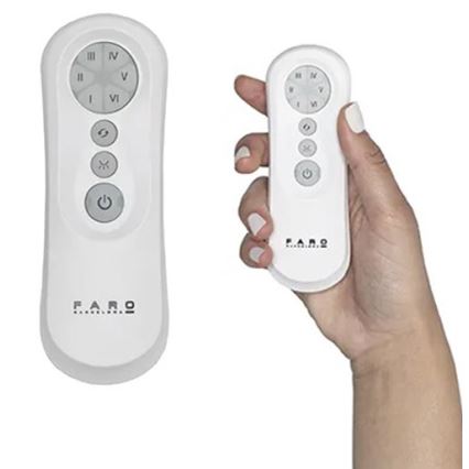 FARO 34100 - plafonski ventilator MILOS crne boje + daljinski upravljač