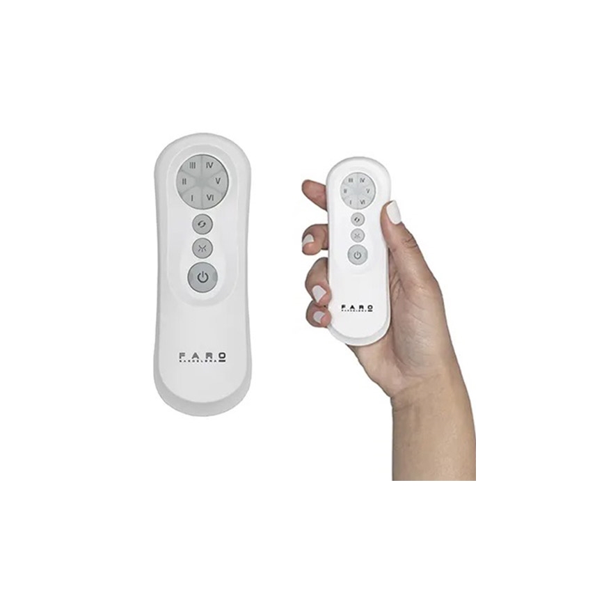 FARO 34100 - plafonski ventilator MILOS crne boje + daljinski upravljač