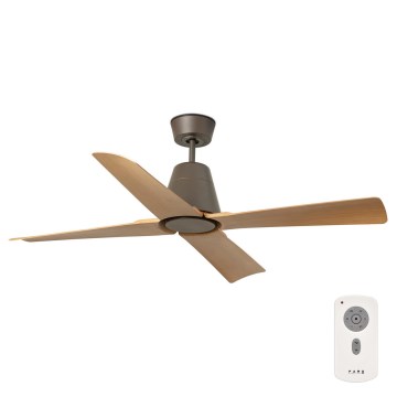 FARO 34106 - Plafonski ventilator TYPHOON M braon, prečnik 130 cm, IP44 + daljinski upravljač