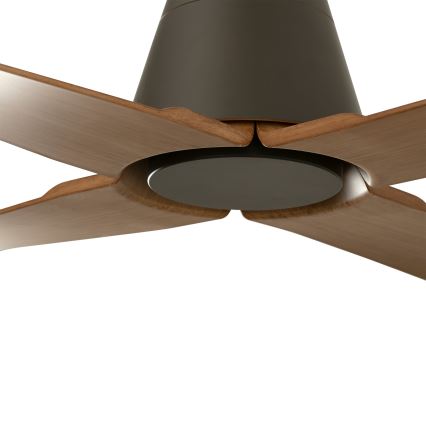 FARO 34106 - Plafonski ventilator TYPHOON M braon, prečnik 130 cm, IP44 + daljinski upravljač