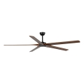 FARO 34190WT - Stropni ventilator BIGWOOD XL borovina/crna prečnik 200 cm Wi-Fi Tuya + daljinski upravljač