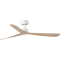 FARO 34195WT - Plafonski ventilator ROCKER M prečnik 132 cm bež/bela Wi-Fi Tuya + daljinski upravljač