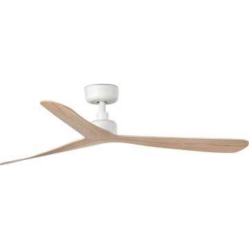FARO 34195WT - Plafonski ventilator ROCKER M prečnik 132 cm bež/bela Wi-Fi Tuya + daljinski upravljač