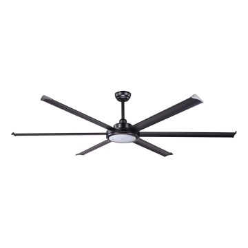FARO 34203-130 - LED plafonski ventilator ROTTERDAM XL LED/32W/230V crna prečnik 200 cm + daljinski upravljač