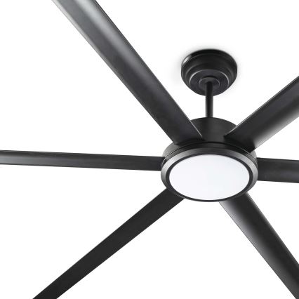 FARO 34203-130 - LED plafonski ventilator ROTTERDAM XL LED/32W/230V crna prečnik 200 cm + daljinski upravljač