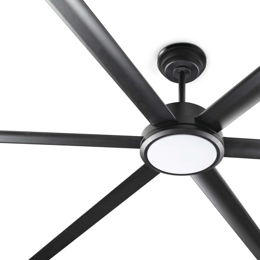 FARO 34203-130 - LED plafonski ventilator ROTTERDAM XL LED/32W/230V crna prečnik 200 cm + daljinski upravljač