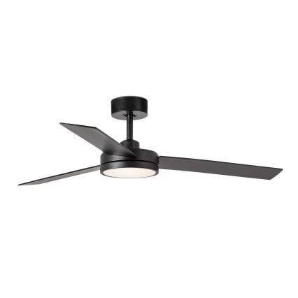 FARO 34261 - LED plafonski ventilator BARTH LED/24W/230V crni + daljinski upravljač