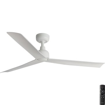 FARO 34274 - Plafonski ventilator MARINE M, beo, prečnika 125 cm, IP44 + daljinski upravljač