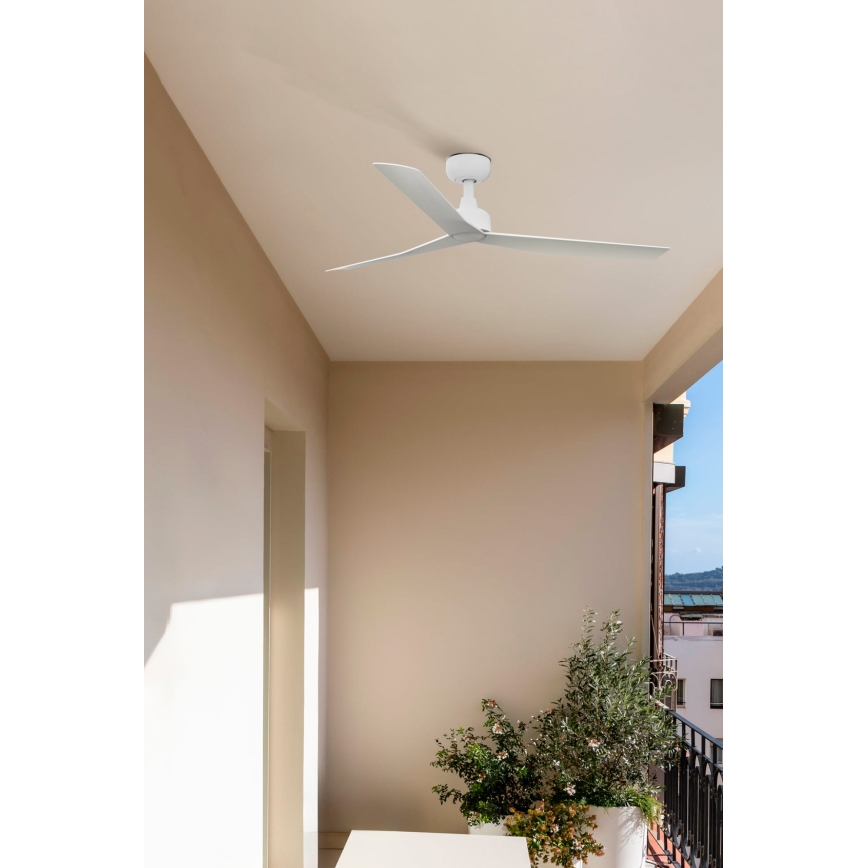 FARO 34274 - Plafonski ventilator MARINE M, beo, prečnika 125 cm, IP44 + daljinski upravljač