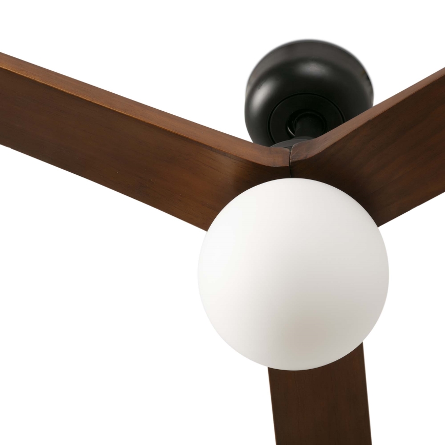 FARO 34276WT-11L - Plafonski ventilator KLIM L 1xE27/15W/230V orah/crna prečnik 150 cm Wi-Fi Tuya + daljinski upravljač