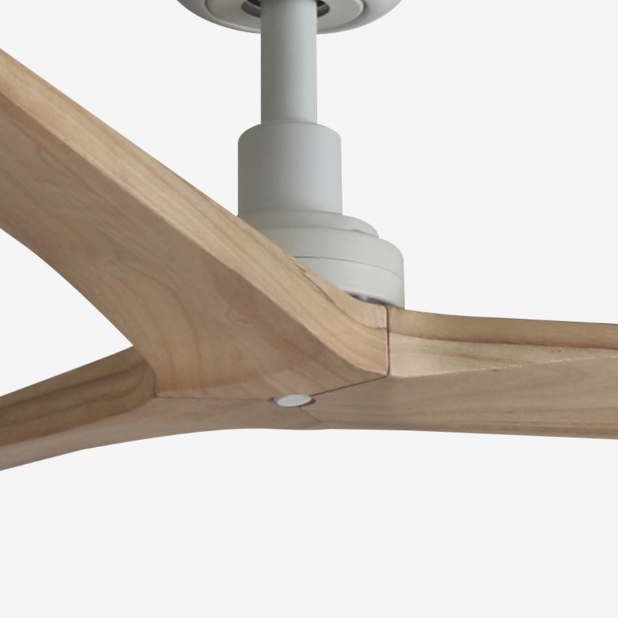 FARO 34280 - Stropni ventilator KLIM M borovina/bela, prečnik 125 cm + daljinski upravljač