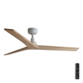 FARO 34280 - Stropni ventilator KLIM M borovina/bela, prečnik 125 cm + daljinski upravljač