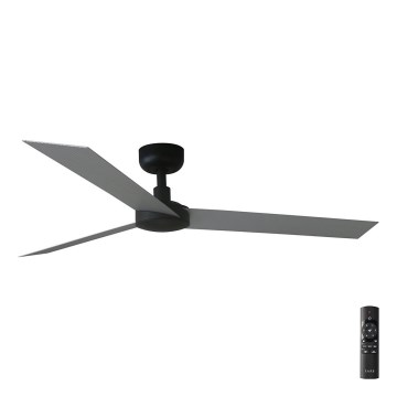 FARO 34286 - Plafonski ventilator CRUISER L crne boje, prečnik 132 cm + daljinski upravljač