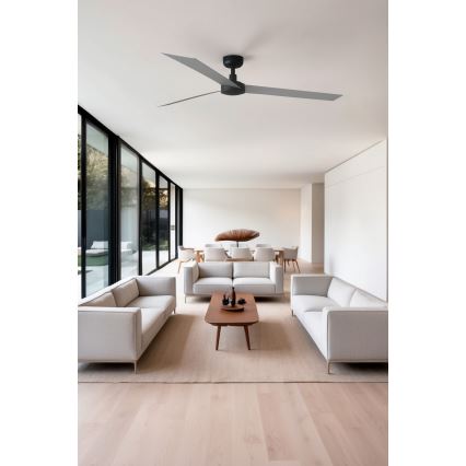 FARO 34287 - Plafonski ventilator CRUISER XL, crni, Ø 160 cm + daljinski upravljač