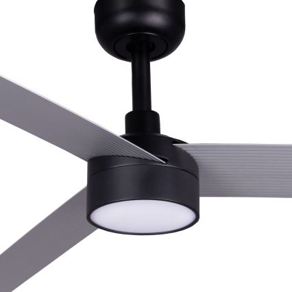 FARO 342871S - LED prigušiva plafonski ventilator CRUISER XL LED/18W/230V 2700/3000/4000K Ø 160 cm siva/crna + daljinski upravljač