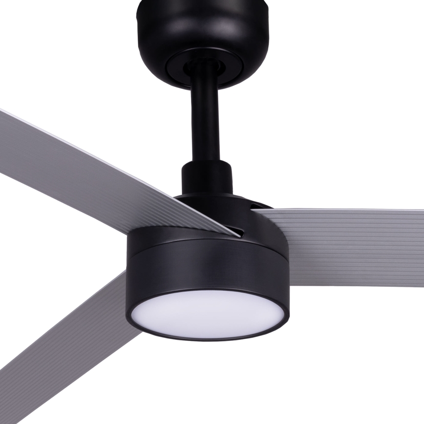 FARO 342871S - LED prigušiva plafonski ventilator CRUISER XL LED/18W/230V 2700/3000/4000K Ø 160 cm siva/crna + daljinski upravljač