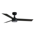 FARO 34289WT1S - LED prigušiva plafonski ventilator CRUISER S sa LED osvetljenjem/18W/230V 2700/3000/4000K, prečnika 106 cm, crna, Wi-Fi Tuya + daljinski upravljač