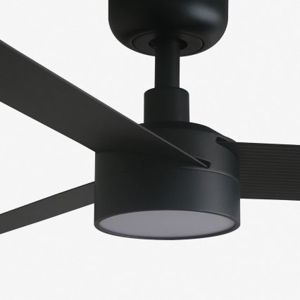 FARO 34289WT1S - LED prigušiva plafonski ventilator CRUISER S sa LED osvetljenjem/18W/230V 2700/3000/4000K, prečnika 106 cm, crna, Wi-Fi Tuya + daljinski upravljač