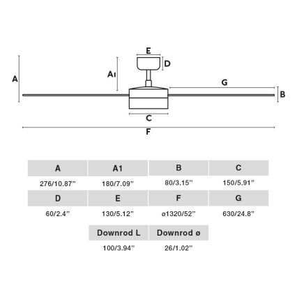 FARO 34290-1TW - LED prigušiva ventilator CRUISER LED/20W/230V 2700/4000/6500K prečnik 132 cm bela + daljinski upravljač