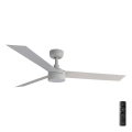 FARO 34290-1TW - LED prigušiva ventilator CRUISER LED/20W/230V 2700/4000/6500K prečnik 132 cm bela + daljinski upravljač