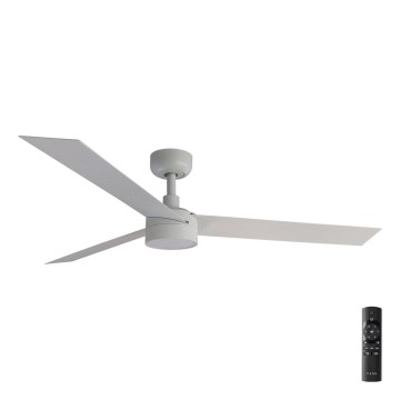 FARO 34290-1TW - prigušiva LED ventilator CRUISER LED/20W/230V 2700/3000/4000K, prečnik 132 cm, bela + daljinski upravljač