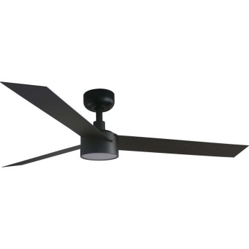 FARO 34291WT1S - LED prigušiva plafonski ventilator CRUISER L LED/18W/230V 2700/3000/4000K prečnik 132 cm crna Wi-Fi Tuya + daljinski upravljač